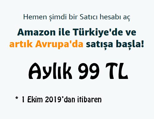 Amazon Türkiye Aylık Mağaza Paket Fiyatları